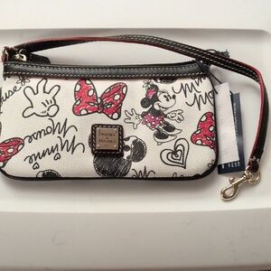 Dooney & Bourke Minnie Mouse Red and Black Wristlet